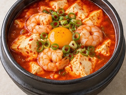 韩式嫩豆腐海鲜汤