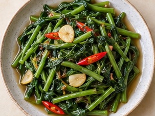 印尼蒜炒空心菜